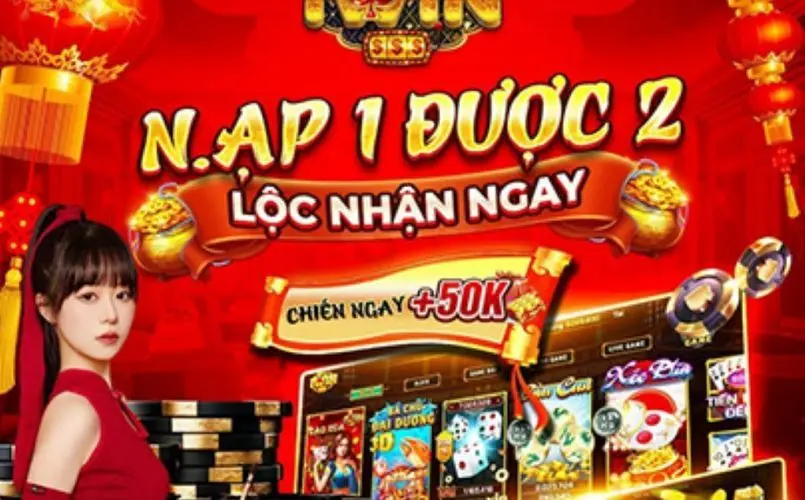 Khuyến mãi Iwin nạp tặng 100% cho tân binh